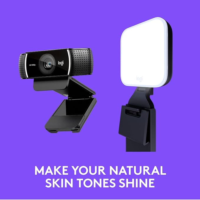 Logitech C922x Pro + Logitech for Creators Litra Glow - Image 4