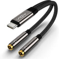 2 Pack VIOY USB C to Dual 3.5mm Female Headphone Splitter, Type C to Headphone by VIOY