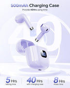 KTGEE Wireless Earbuds Bluetooth 5.3 Headphones, 40Hrs Playback Stereo Ear Buds - Image 5