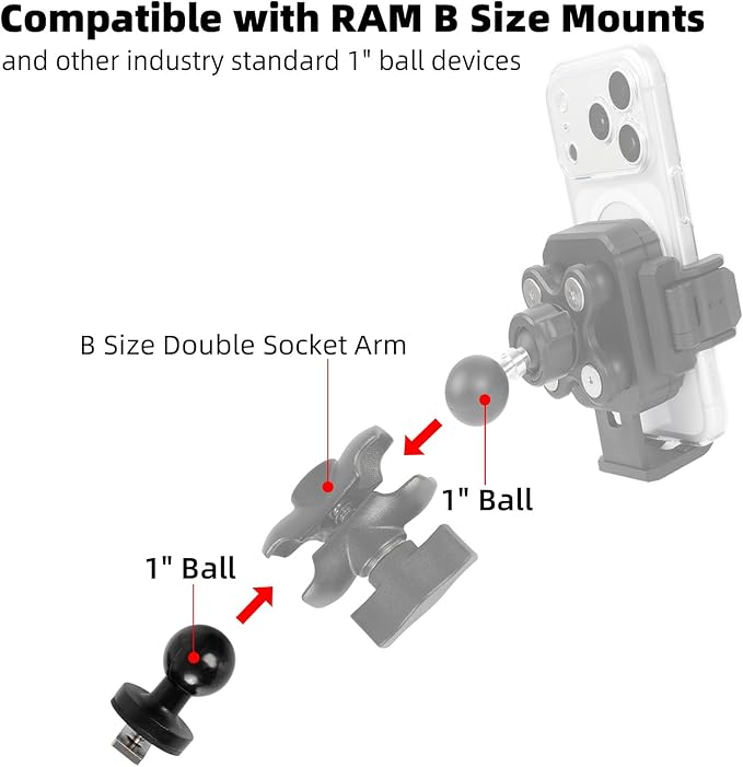 1" Track Ball with T-Bolt Attachment - Image 3