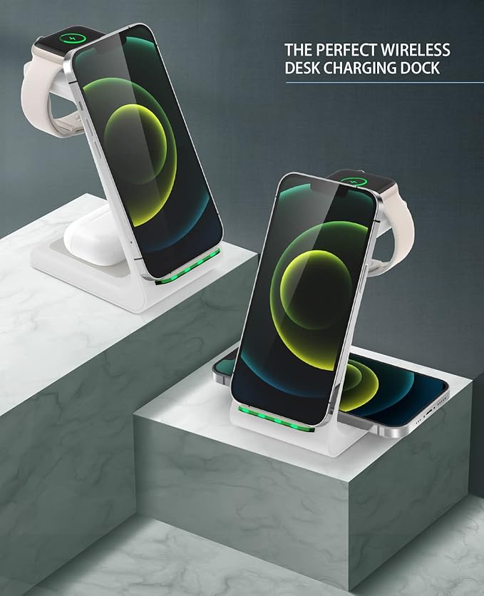 3 in 1 Wireless Charging Station, 2025 Upgraded Fast Desk Charger Station - Image 7
