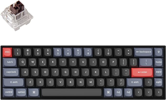 Keychron K6 Pro Wireless Custom Mechanical Keyboard, QMK/Launcher Programmable by Keychron