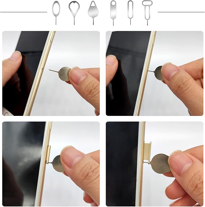 Medsuo 6pcs SIM Card Removal Tool Card Tray Eject Pins Needle Opener Ejector - Image 3