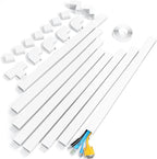 Yecaye Large Cord Hider for 3-4 Wires, Paintable Cord Cover Wall Cable by Yecaye