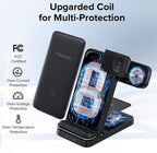 Wireless Charger, Tribone 3 in 1 Foldable Fast Charger - Image 2