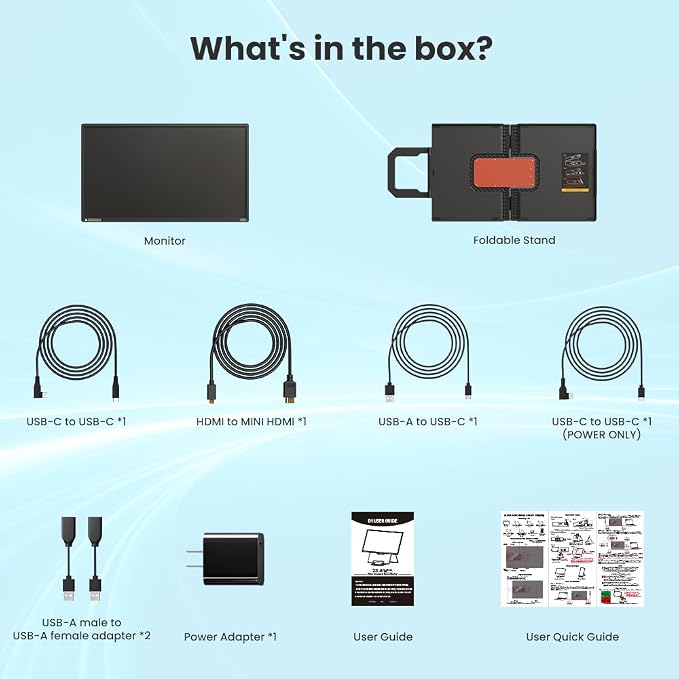 Hyangin 2025 Upgraded 24 Inch Large Portable Monitor - Image 9