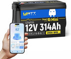 12V 314Ah Mini LiFePO4 Lithium Battery by Wattcycle