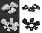Bigtrans 305 Pcs Nylon Plastic R-Type Wire Clips 1/4" 5/16" 3/8" 1/2" 3/4" - Image 5