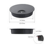 2 Pack Desk Grommet 2 Inch 50mm, Zinc Alloy Computer Desk Wire Hole Cover - Image 2