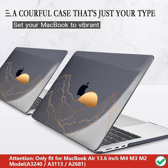 CISSOOK Compatible with MacBook Air 13.6 Inch M4 M3 M2 Case 2022 2023 2024 2025 - Image 3