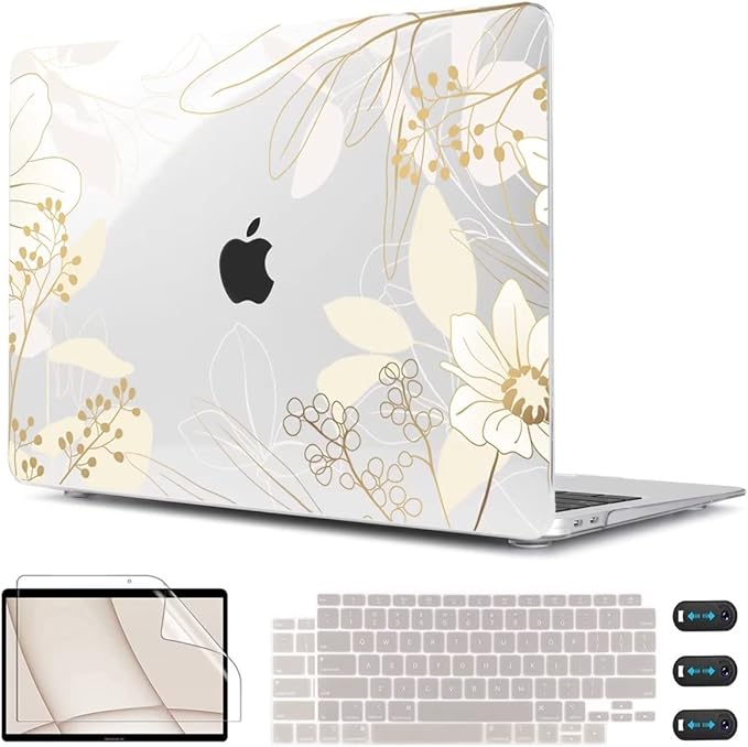 CISSOOK for MacBook Air 13 inch Case 2021 2020 2019 2018 Release Model A2337 by CISSOOK