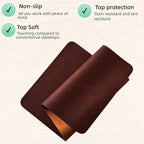 Leather Desk pad for Computer and laptops, Large Mouse pad and Keyboard mat - Image 3