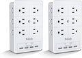 Surge Protector Nikleb 2-Pack, Wall Charger Box Multiports Total 4.8A, by nikleb