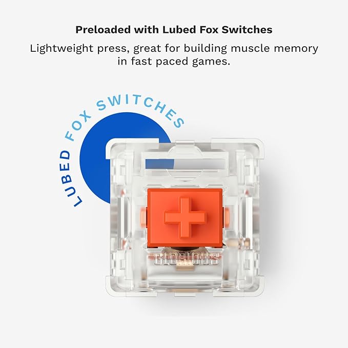 Glorious GMMK 2 Small Gaming Keyboard Base- Barebones Kit- TKL Hot Swappable - Image 3
