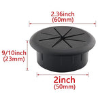 HJGarden 2PCS 2Inch Desk Cord Grommets Wire Cable Hole Cover - Image 3