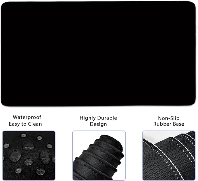 4-in-1 Large Gaming Mouse Pad, Keyboard Wrist Rest Pad & Wrist Support Mousepad - Image 3