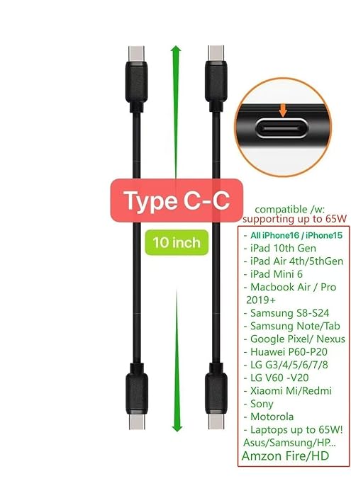 10-Pack Multi Short USB Cables & TypeC-C Cables - Image 5