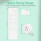 NineLeaf Remote Timer Outlet, Wireless Remote Control Plug Programmable - Image 9