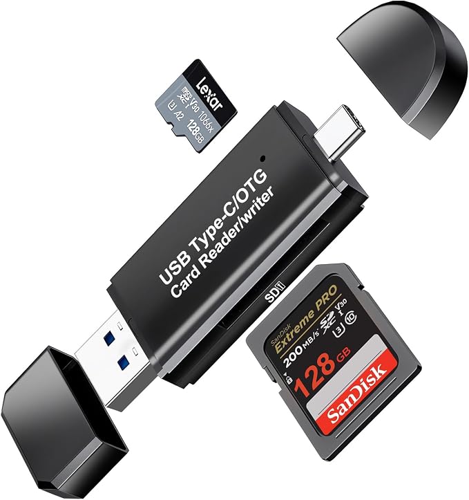 SD Card Reader for Android Photography Accessory Memory Card Reader by Herfair