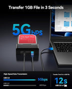 ORICO External USB 3.0 to SATA Hard Drive Lay-Flat Docking Station - Image 2