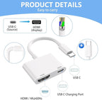 USB C to HDMI for TV, 4K@60Hz Type C to HDMI Adapter - Image 3