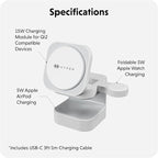 HyperJuice 3-in-1 Wireless Charger Qi2 Magnetic Stand — Fast Charger - Image 6