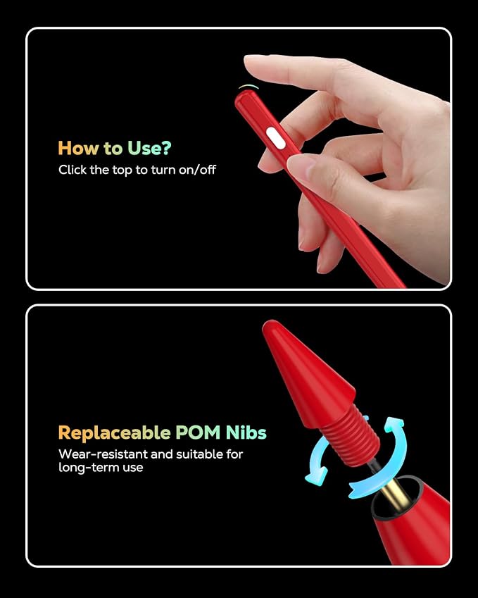 MoKo Pencil for iPad 11th 10th Gen, Stylus Pen for 2018-2025 Apple iPad - Image 7