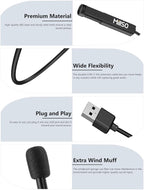 MillSO USB PC Microphone Plug & Play Omnidirectional External Lavalier Mini USB - Image 9