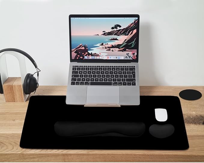 Large Mouse Pad and Keyboard Wrist Rest, Desk Pad - Image 7