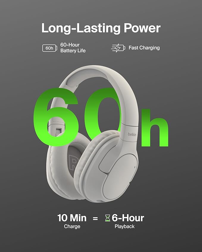 Belkin SoundForm Surround Bluetooth Over-Ear Headphones - Image 2