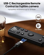 for Fujifilm Camera Remote Control, Hanpusen Rechargeable Wireless Shutter - Image 2