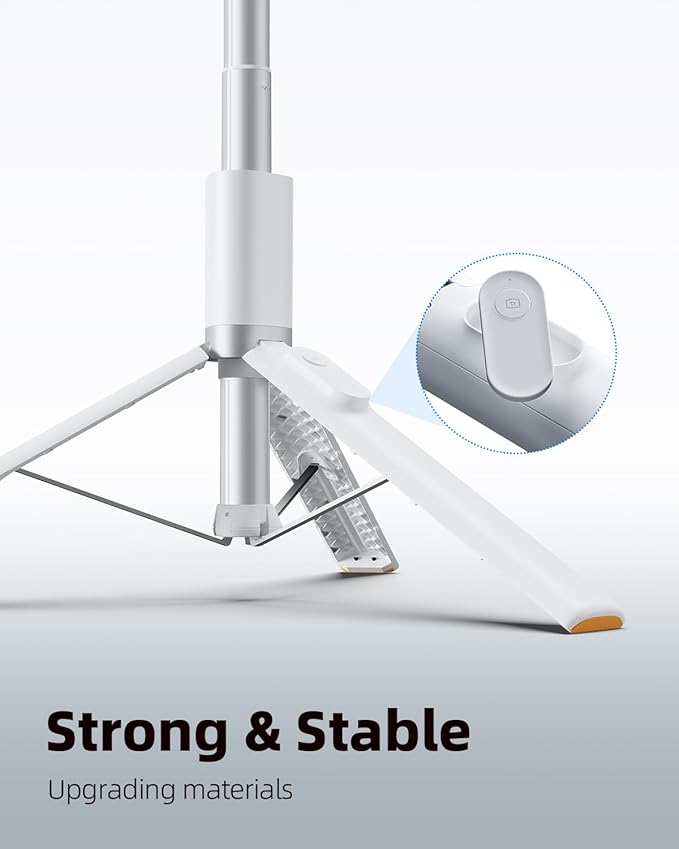 TODI 63" Phone Tripod, Extendable Selfie Stick - Image 2