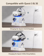 NexiGo Enhanced Charging Dock for Meta Quest 3 and 3S, - Image 2