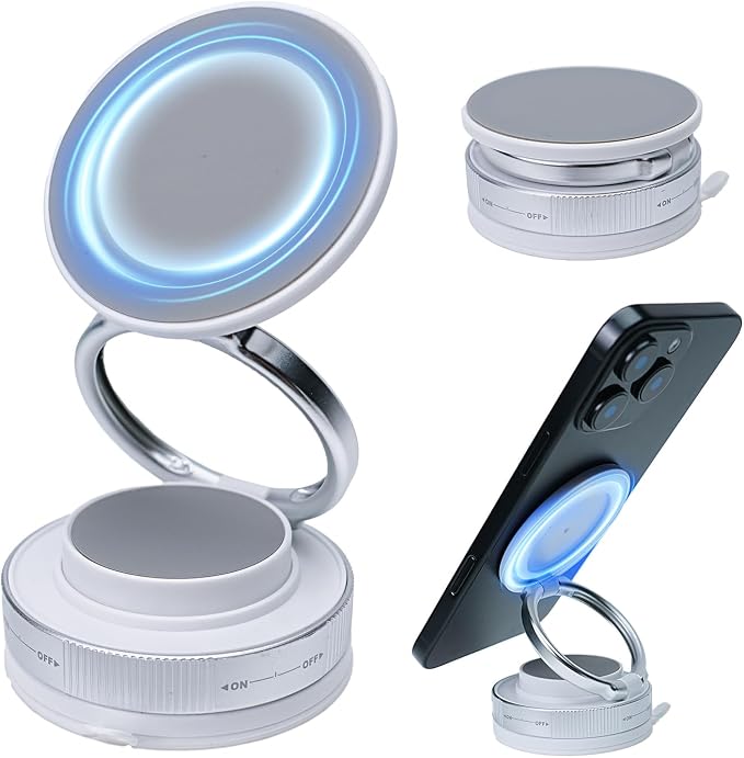Upgraded 360° Nano Gel Vacuum Magnetic Car Phone Holder Ultra Strong Suction by Corlagoon
