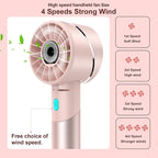 Handheld Fan, Mini Small Portable Turbo Fan, USB Type-C Rechargeable - Image 2