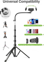 elitehood 80” Tall Phone Stand Tripod, Floor Phone Recording Stand, Heavy Duty - Image 6