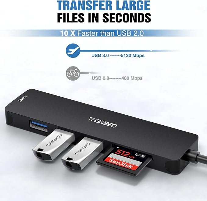 USB C Hub Multiport Adapter USB C Dongle - Image 3