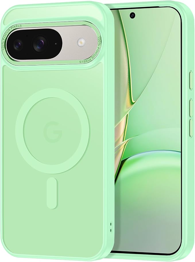 Magnetic for Google Pixel 9/Pixel 9 Pro Case, Shockproof Slim Translucent Matte by Casehas