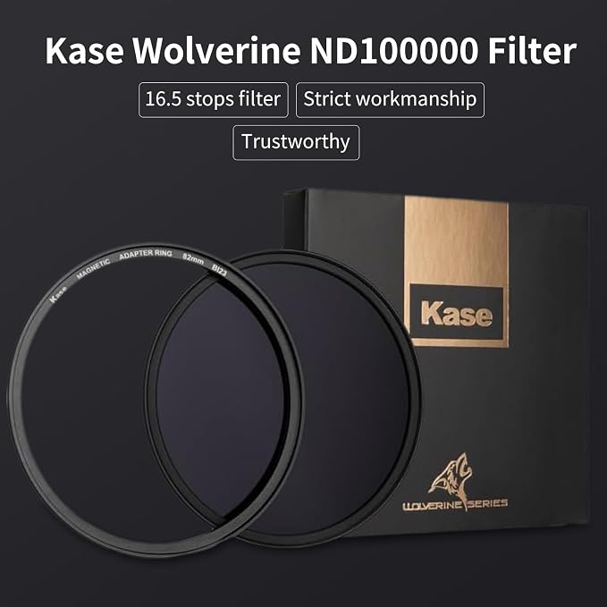 Kase Wolverine 58mm ND100000 16.5 Stop Magnetic Filter Incl Adapter Neutral - Image 4