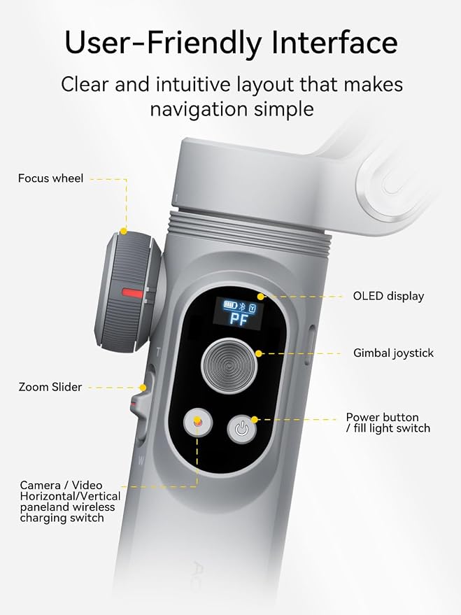 3-Axis Phone Gimbal, Gimbal Stabilizer - Image 6