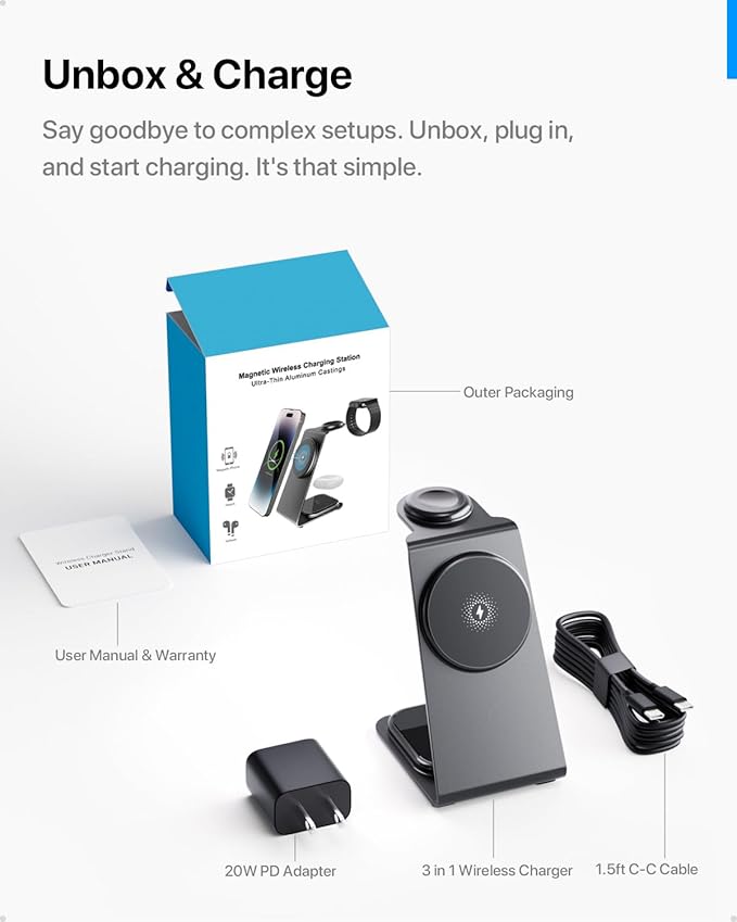 Intoval 3 in 1 Wireless Charging Station - Image 6