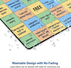 Mouse Pad, Conference Call Bingo Mouse Pad, Washable Square Cloth Mousepad - Image 5