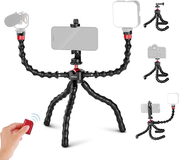 NEEWER T91 Flexible Tripod for iPhone Mini Cellphone Tripod Stand for Vlog by Neewer