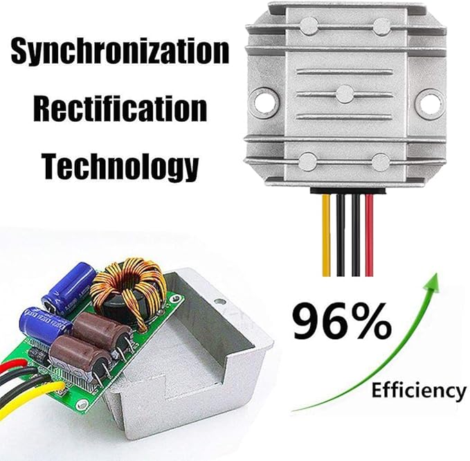 Voltage Reducer DC 8V-40V to 12V 3A 36W Automatic Buck Boost Converter Step - Image 3