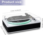 LP&No.1 Record Player with Built-in Stereo Speakers, LED Control, 3-Speed - Image 8