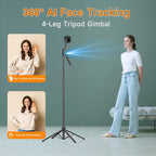 AI Face Tracking Tripod with Remote 360° Auto Rotation Selfie Stick Tripod - Image 2