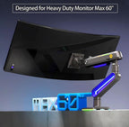 RGB Gaming Monitor-arm for Flat/Ultrawide/Curved Monitors 32 to 60 inch - Image 6