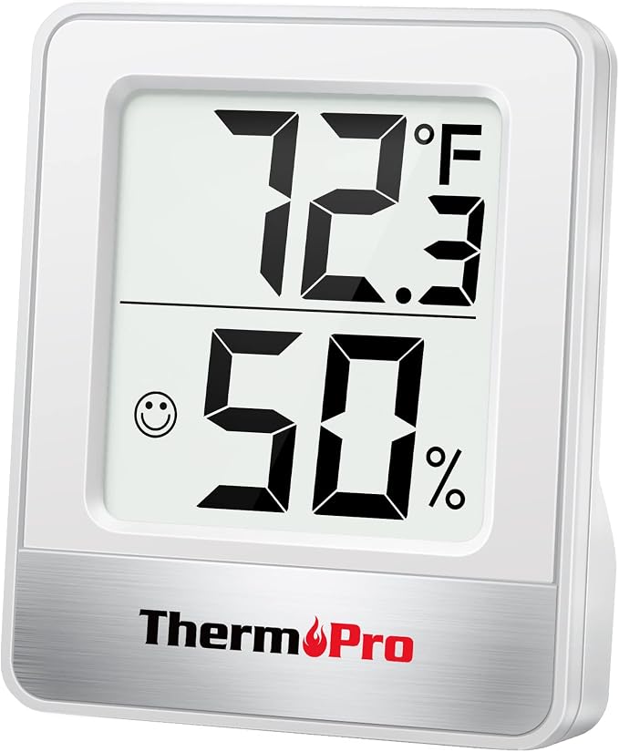 ThermoPro TP49 Digital Hygrometer Indoor Thermometer Humidity Meter Room by ThermoPro