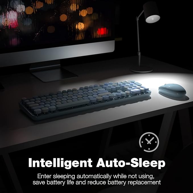 KNOWSQT Wireless Keyboard and Mouse Combo, USB Receiver Plug and Play, - Image 5