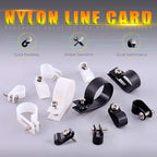 Swpeet 135 Pack 6 Sizes White+Black Nylon Plastic R-Type Cable Clips Clamp - Image 5